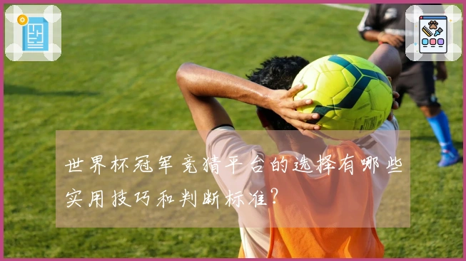 世界杯冠军竞猜平台的选择有哪些实用技巧和判断标准？